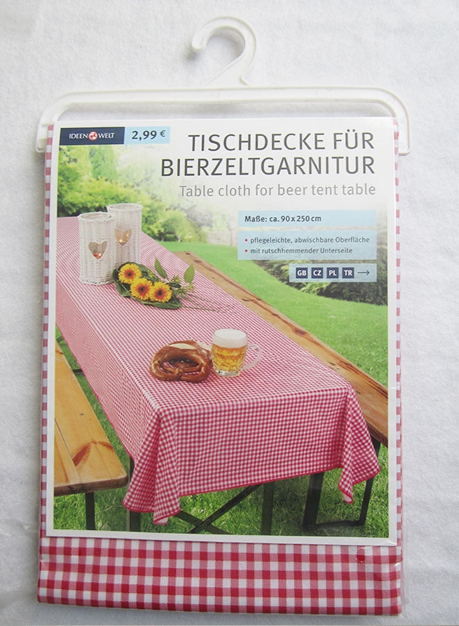 Tablecloth packaging