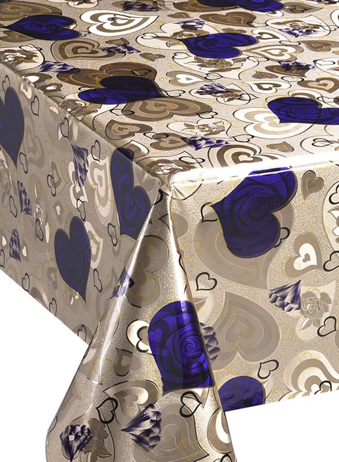 PVC Double gold or silver printing embossing tablecloths