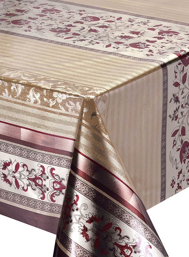 PVC Double gold or silver printing embossing tablecloths