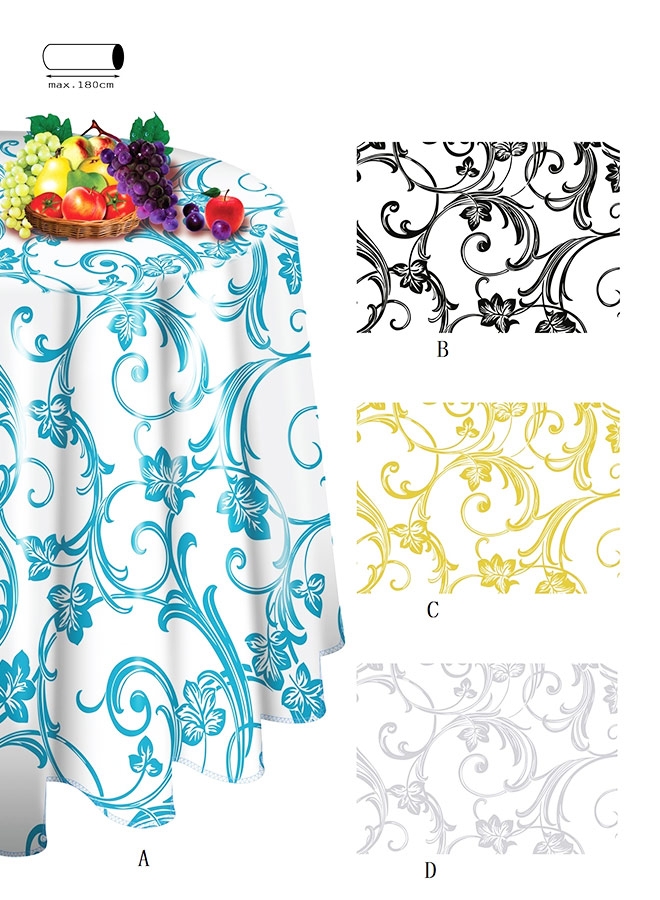 PVC coating Jacquard tablecloth