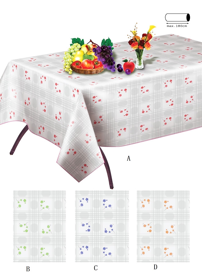 PVC coating Jacquard tablecloth